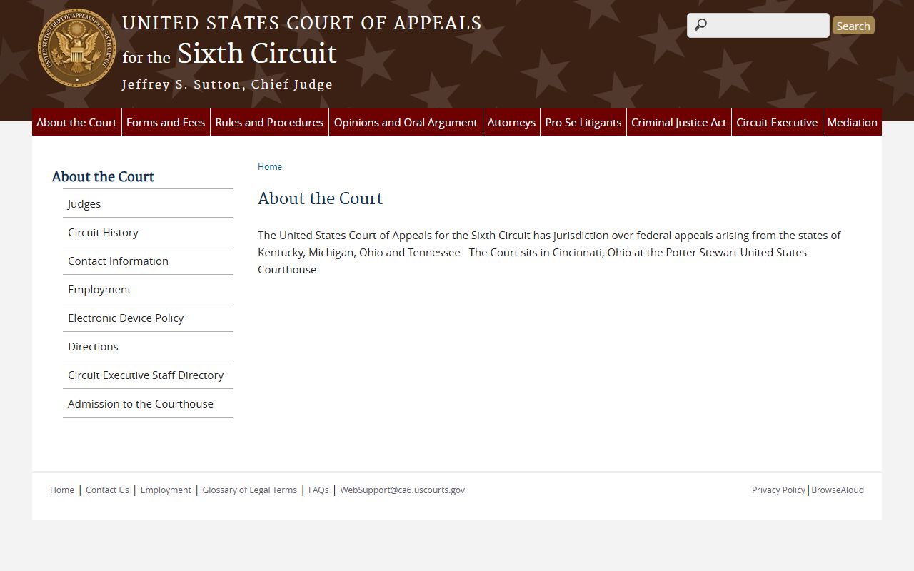 Macomb County federal criminal court records and Sixth Circuit appeals